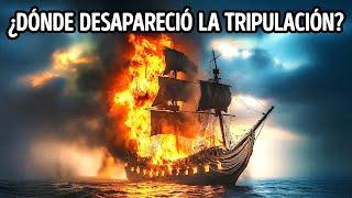 Este barco quedó reducido a cenizas, la tripulación desapareció en el aire