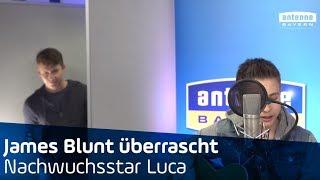 James Blunt überrascht Bayerns Nachwuchsstar Luca bei ANTENNE BAYERN