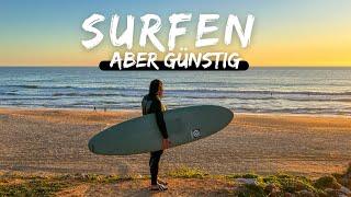 SURFEN LERNEN GÜNSTIG | alle Kosten | Anfänger | Surf Blog deutsch | Reise Doku | Surfcamp marokko