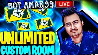 Free Fire Live Custom || Teamcode Giveaway || free fire live || Bot Amar 99