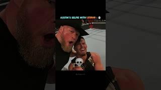Austin's Selfie with Brock Lesnar 