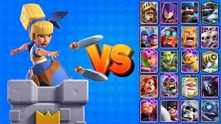 LANZA DAGAS vs TODAS LAS CARTAS | Clash Royale