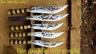 Dàn dao Mèo thép vòng bi thử tre già