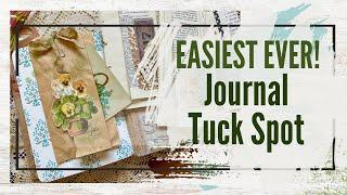 Easy Fancy Fold Tuck Spot for Junk Journals