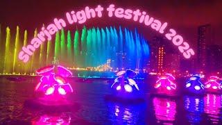 Sharjah light festival 2025 #al majaz waterfront #fountain show #lightfestival #FREE ENTRY