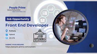 #technology #Job #opening : Front End Developer | People Prime Jobs