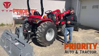 72" Titan Tiller on TYM T394 - Priority Tractor - Houlton Maine