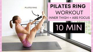 10 MIN PILATES RING WORKOUT: inner thigh & abs