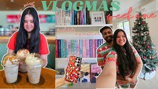 Trying Christmas Drinks, Organising My Bookshelf, Casetify Unboxing & Work Days | VLOGMAS WEEK 1 ️