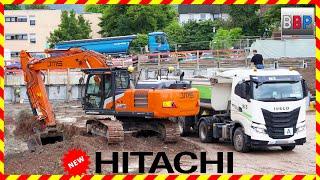  HITACHI ZX250-7 LCN  & IVECO, MAN, Mercedes Sattelkipper, Schorndorf, 2024. #excavator #hitachi