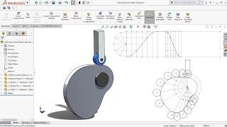 Cam profile design for inline roller follower in solidworks