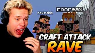 Erster RAVE in Craft Attack mit Rewi, Paluten und Papaplatte