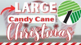 LARGE CANDY CANE DOLLAR TREE CHRISTMAS HOME DECOR