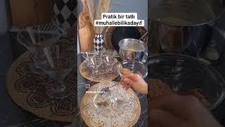 Pudding Kadayıf/Muhallebili Kadayıf #pratiktatlı #muhallebilikadayif #shortsvideo #shorts