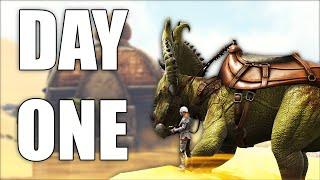 Building Up And TEK FOBBED Salty PLAYERS On DAY 1 Ark  Pvp ASE