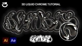 How to Create 3D CHROME Effect in Adobe Illustrator (& MAKE IT SPIN!) 