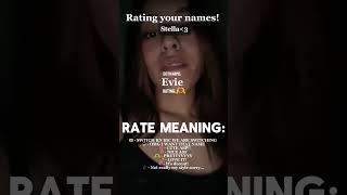 Rating names 🫶 | Bg: @SincerelyLivOfficial. #stella #ratingnames #request #names