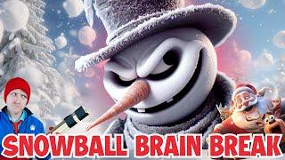 Christmas Santa & Snowman Brain Break | Kids Movement Adventure | PE Exercise Workout