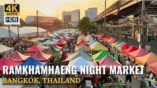 [BANGKOK] Ramkhamhaeng Night Market "Hidden Gems Thai Street Food & Halal Food" | Thailand [4K HDR]