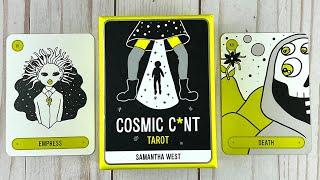 Cosmic C*nt Tarot Cards | Alien Probes and UFOs | 78 Cards and 112-Page Book | Full HD Flip Through