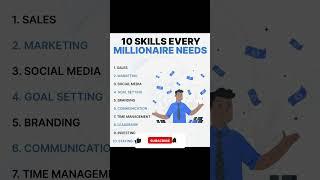 What are the10 skills every millionaire needs| Personal Finance| How to money