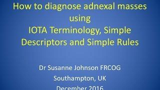 How to diagnose adnexal masses using IOTA terminology, Simple Descriptors, Simple Rules