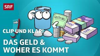 Geld: Wie ist es entstanden? | SRF Kids – Clip und klar! | Für Kinder erklärt