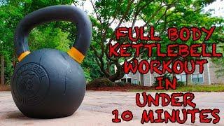 Full-Body Kettlebell Workout in Under 10 Minutes