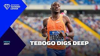 Letsile Tebogo digs deep to win Silesia 200m - Wanda Diamond League 2024