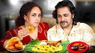 Eating Challenge | Pearle Maaney Vs Srinish Aravind