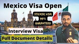 Mexico VIsa for Indians | Interview Visa  Details| Full documentation | Easy Entry via Europe