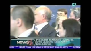 President Benigno S. Aquino III, APEC leaders issue joint declaration