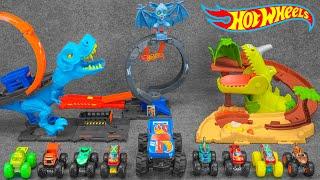 Hot Wheels Collection Unboxing Review ASMR | Hot Wheels City T-Rex Chomp Down Playset