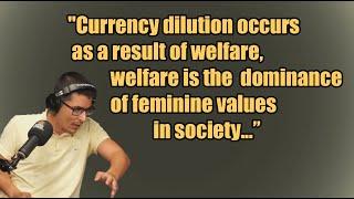 Currency dilution as a result of welfare and dominance of feminine values in society