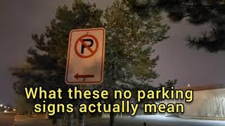 What these no parking signs actually mean