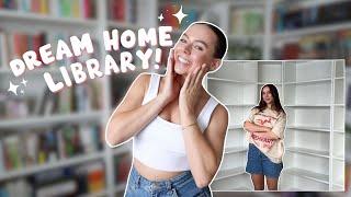 building & organising my DREAM home library!!!  + bookshelf tour!