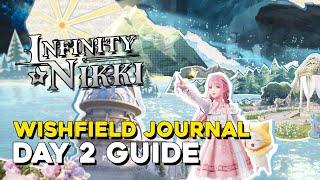 Infinity Nikki Wishfield Journal Day 2 Guide (Moments Of Travel)