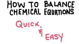 How to Balance a Chemical Equation EASY