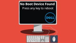 No Boot Device Found Press any key to reboot | Dell Desktop