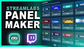 How to Make TWITCH PANELS with STREAMLABS Panel Maker