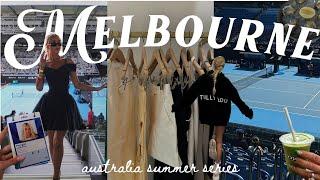 MELBOURNE: summer in australia diaries, prepping for australian open, come to a match with me!