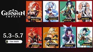 Massive Changes! Version 5.3 to 5.7 Rerun Banners (Arlecchino, Mavuika, Columbina) - Genshin Impact