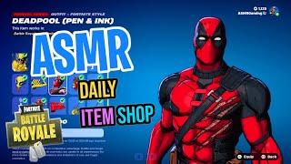 ASMR Fortnite Deadpool Skin Is Back! Daily Item Shop  Relaxing Whispering 