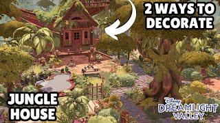 2 WAYS TO DECORATE//JUNGLE HOUSE//ETERNITY ISLE DESIGN//SPEED BUILD//DISNEY DREAMLIGHT VALLEY