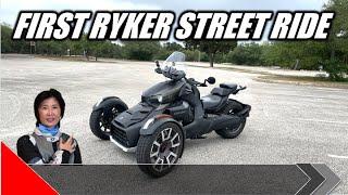 I survived my first ever street ride & Can-Am Ryker impression!