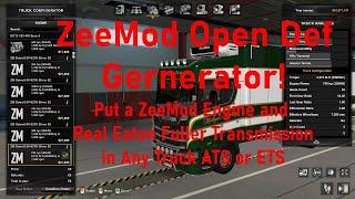 ATS  ETS  How to Use ZeeMod's Open Definition Generator