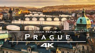 Prague, Czech Republic  - by drone [4K]