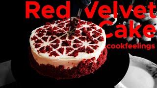 how to make red velvet cake with cream cheese frosting [No butter]