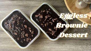 Delicious Chocolate Eggless Brownie Dessert | ASMR