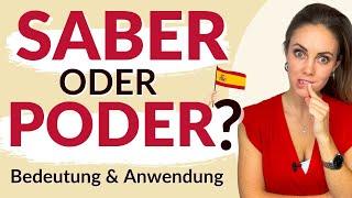 Unterschied zwischen “saber” und “poder”  im Spanischen – wann verwendet man was?